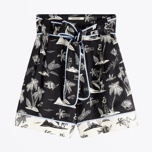 Scotch & Soda Hawaiin Printed Silk Shorts